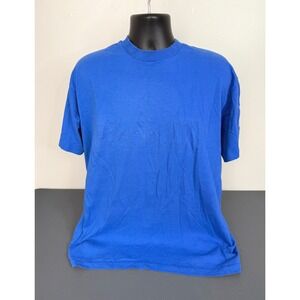 Fruit of the Loom Men's VTG Classic Cotton Crew Neck T-Shirt Blue Size XL